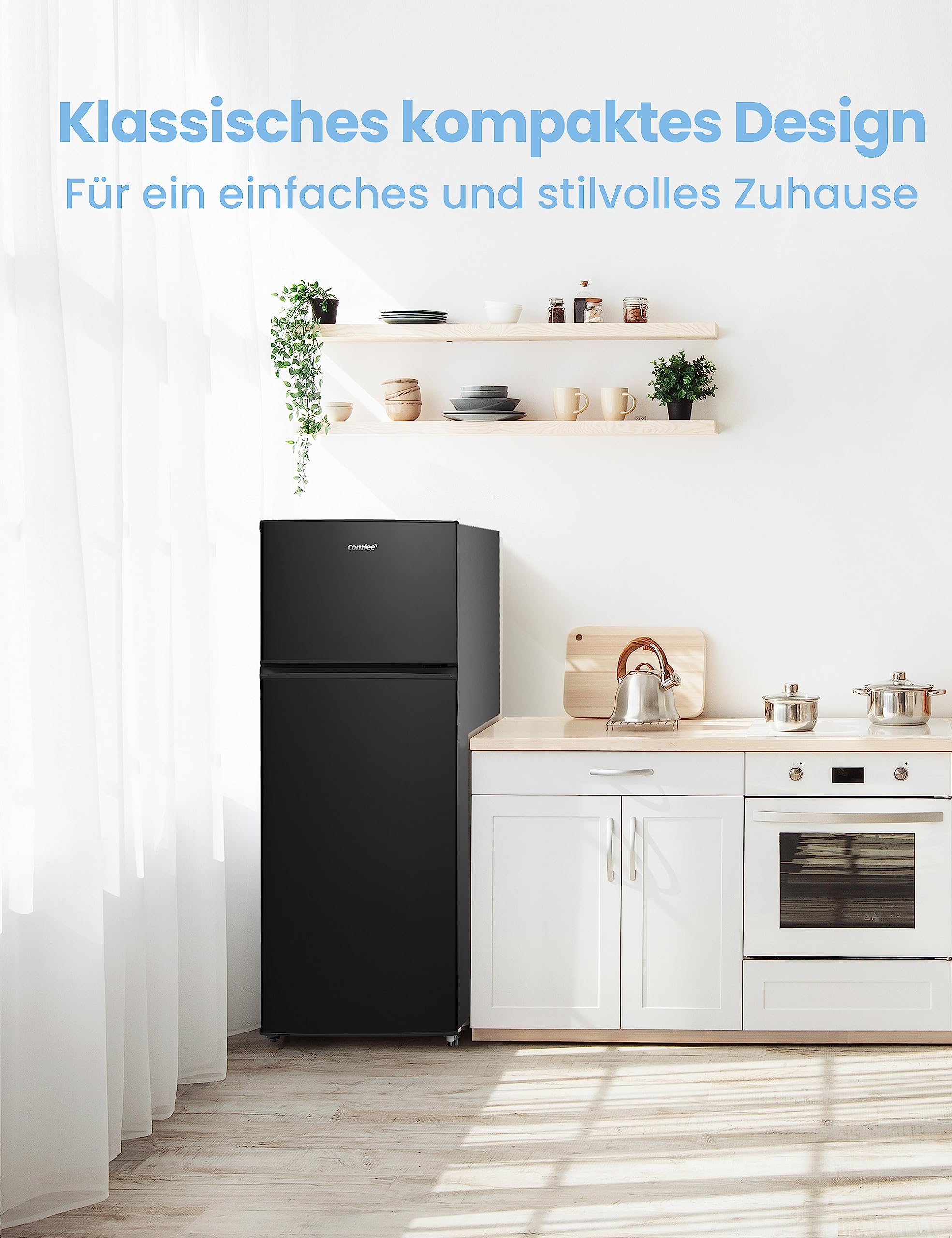 comfee-rct284dk2a-k-hl-gefrierkombination-143-cm-schwarz-204-l-176-kwh-jahr image 8