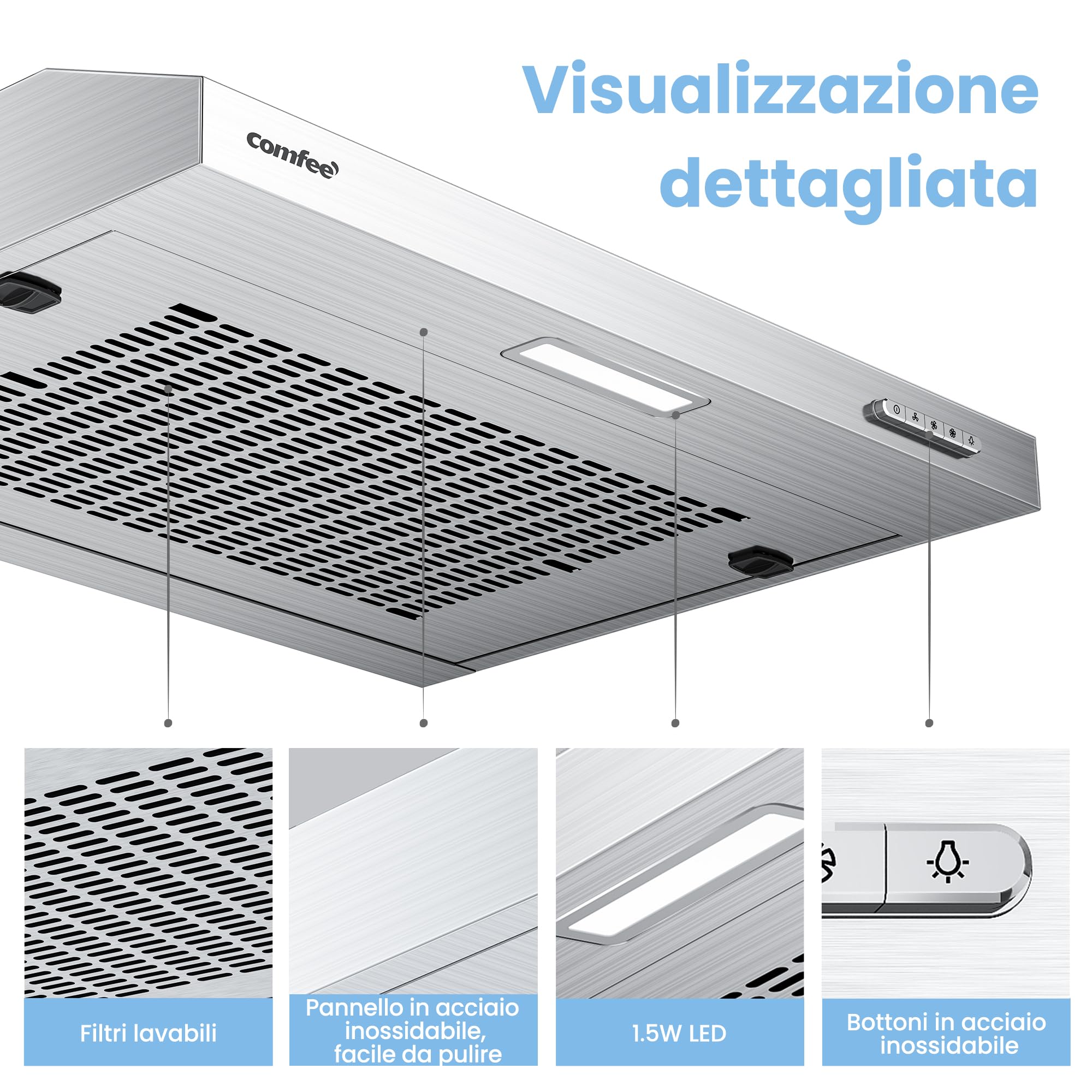 comfee-slif17ss-60-dunstabzugshaube-60-cm-silber-unterbau image 6