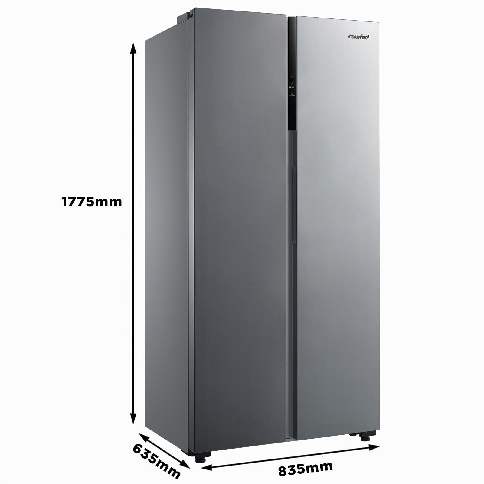 comfee-side-by-side-k-hlschrank-460l-no-frost-mit-inverter-kompressor-und-led-di image 5