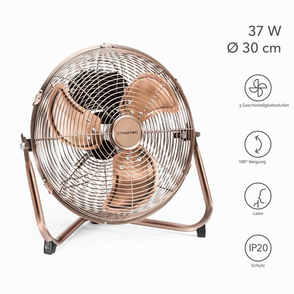 trotec-tvm-11-bodenventilator-37-watt-kupfer-retro image 2