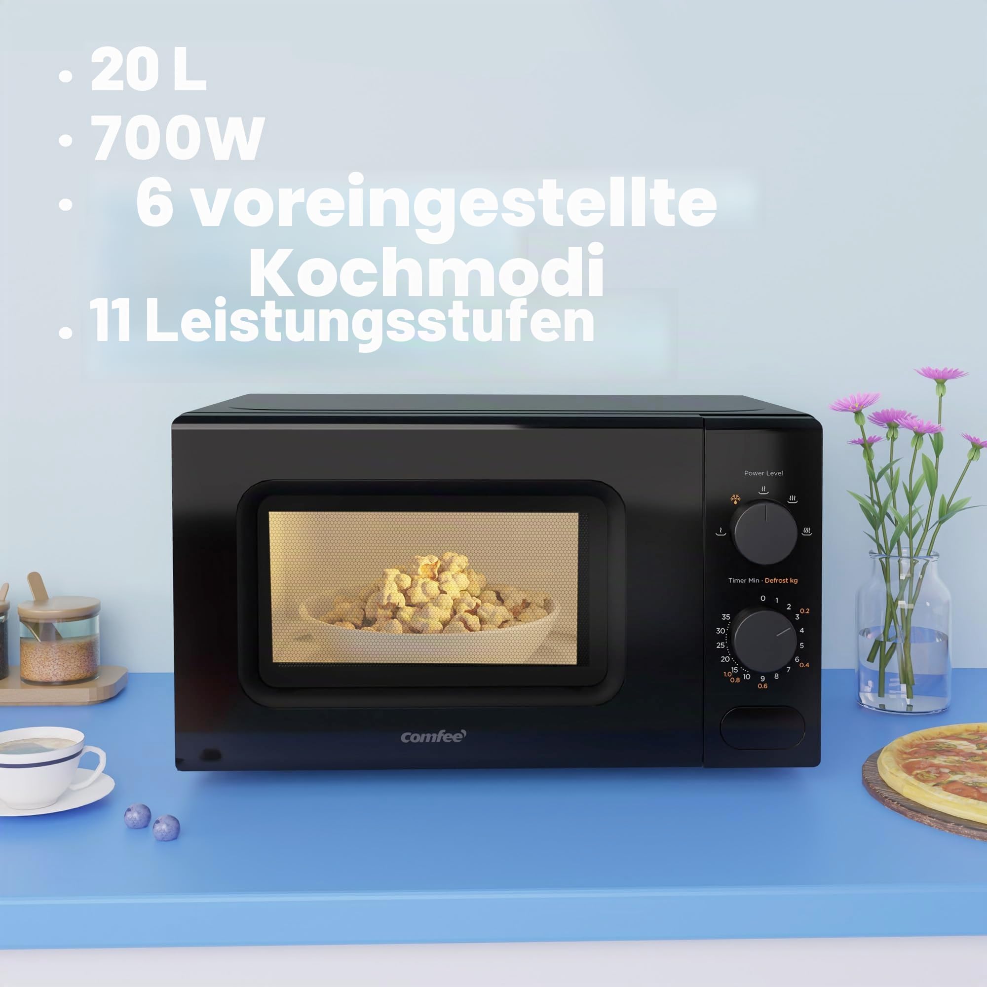 comfee-cm-m202cc-bk-mikrowelle-20-liter-700-w-schwarz image 8
