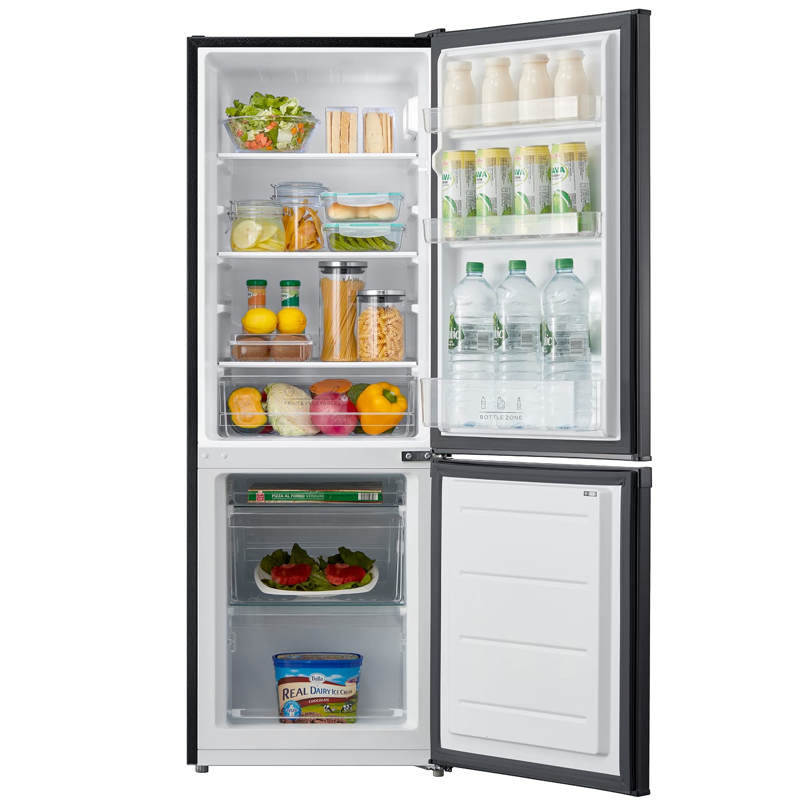 comfee-rcb232dx1-k-hl-gefrierkombination-170-l-low-frost-141-8x50x54-cm-dark-ino image 3