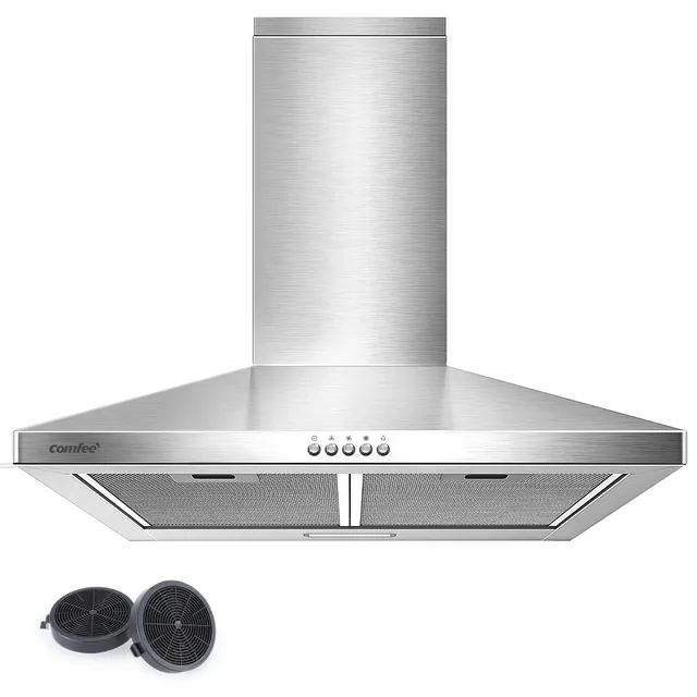 comfee-cht-3-6b-dunstabzugshaube-60-cm-wandhaube-silber-umluft-abluft-400-m-h image 1