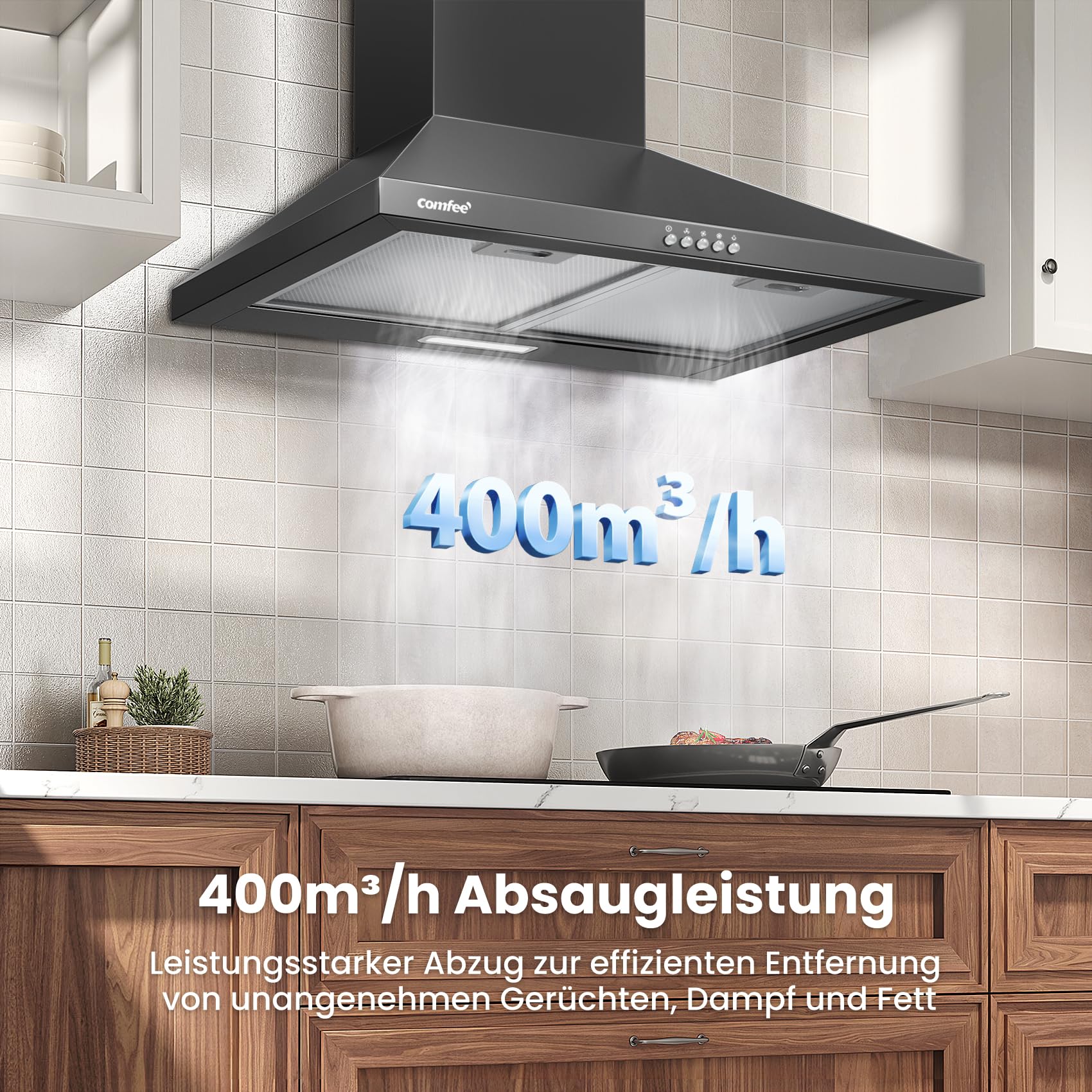 comfee-ch60a17em400b-dunstabzugshaube-60cm-edelstahl-400m-h image 5