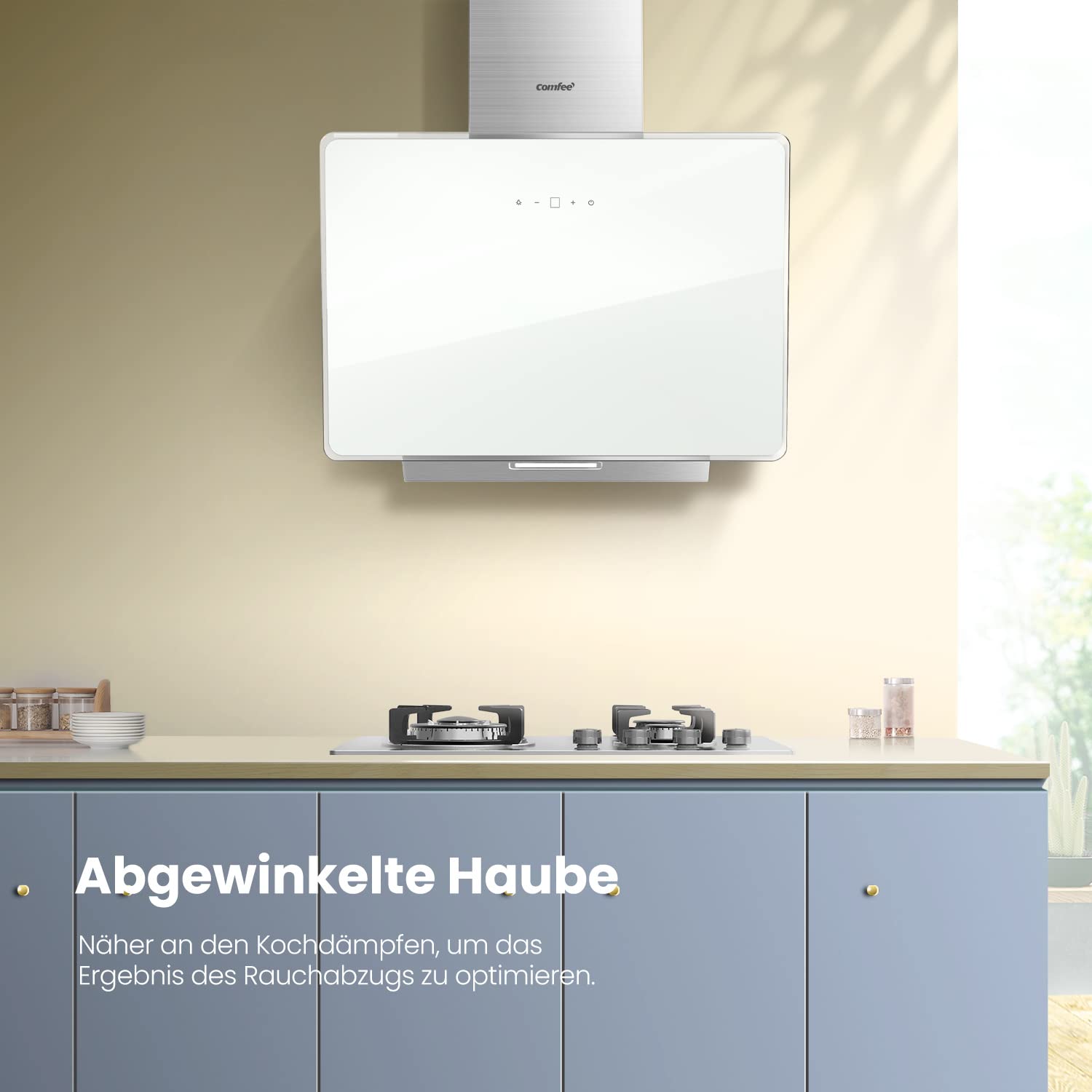 comfee-chk-3-6j64cw-dunstabzugshaube-60-cm-wei-440-m-h-glas-edelstahl-mit-touch- image 6
