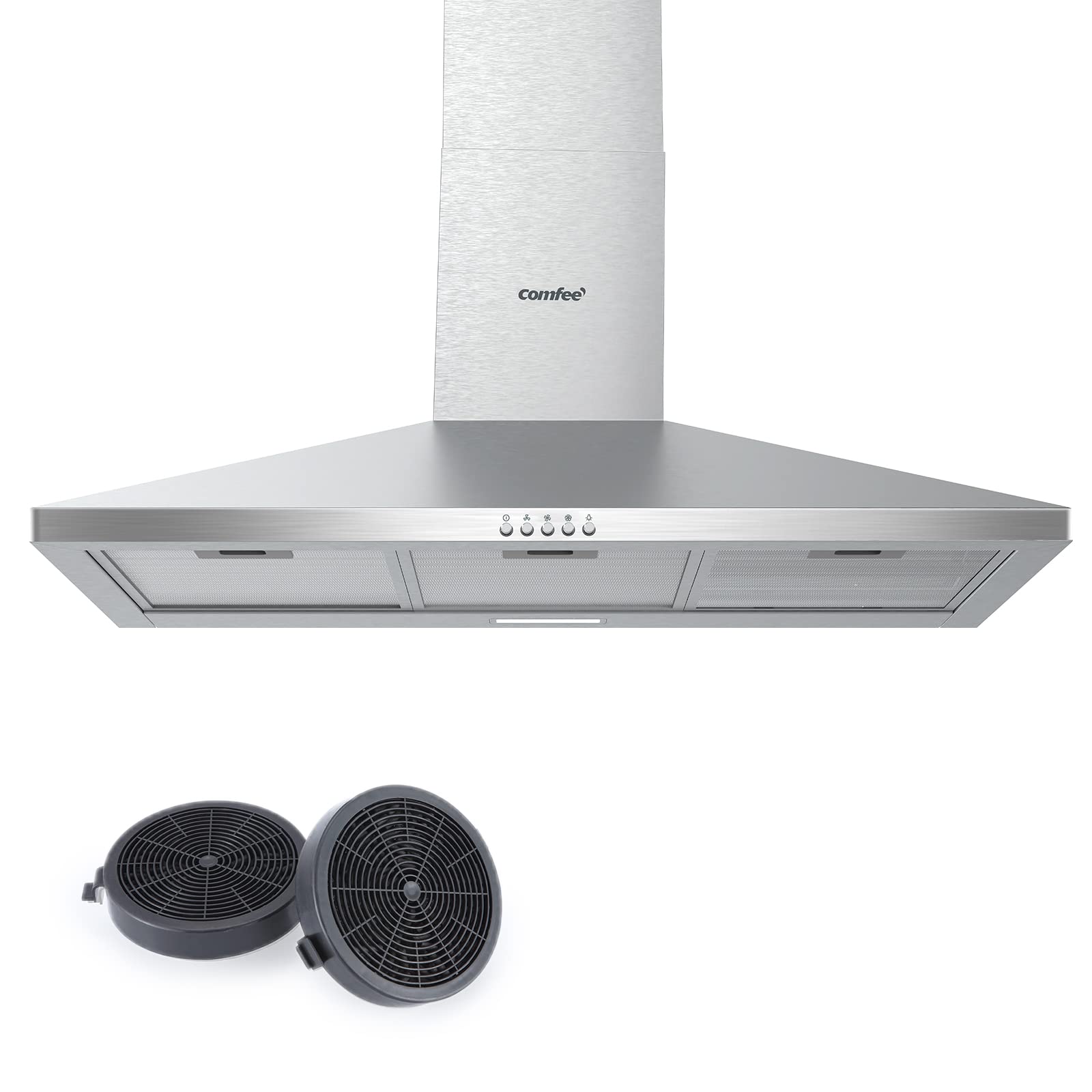 comfee-cht-3-9a17b-wand-dunstabzugshaube-90-cm-edelstahl-320-m-h image 1