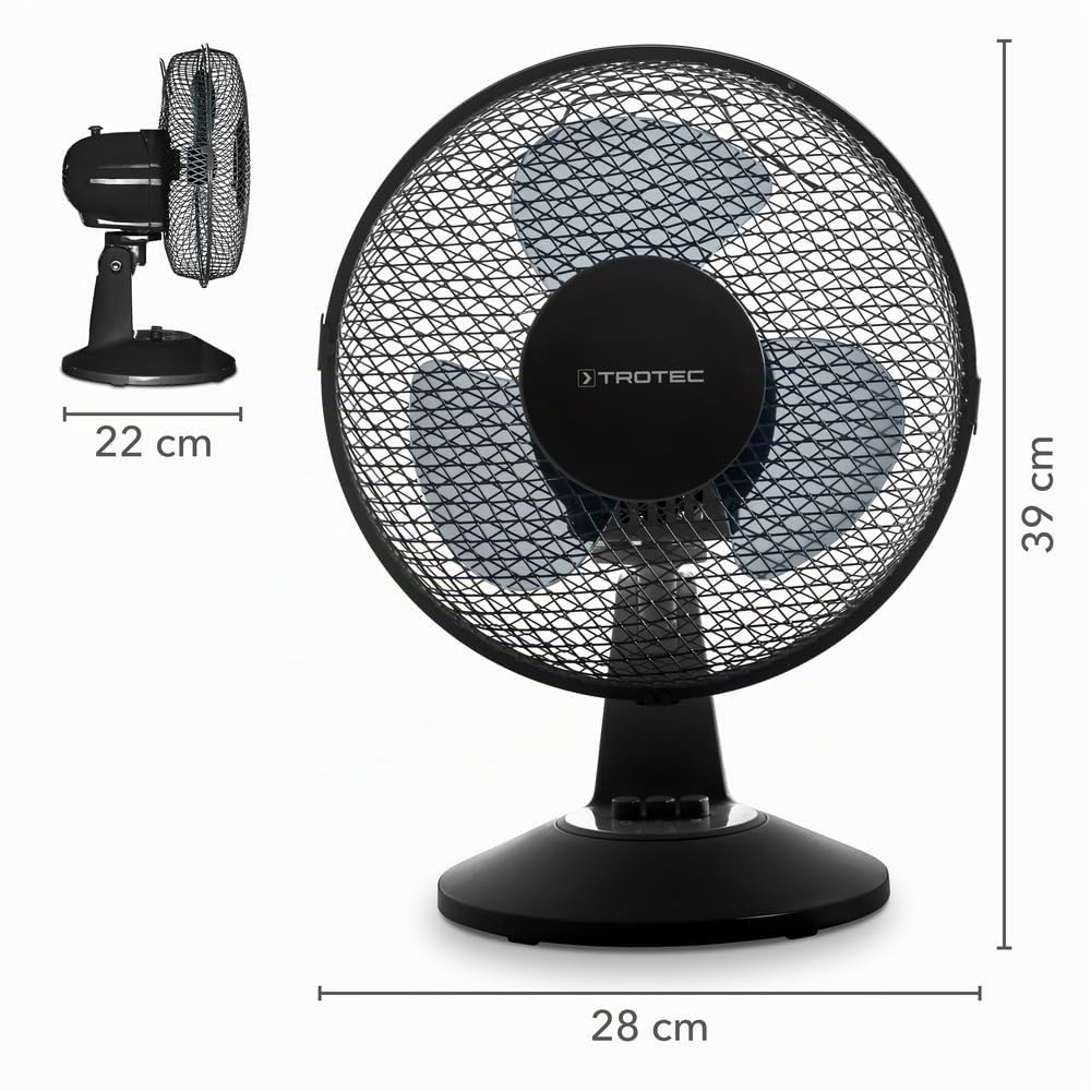trotec-tve-11-tischventilator-25-watt-mit-80-oszillation image 2