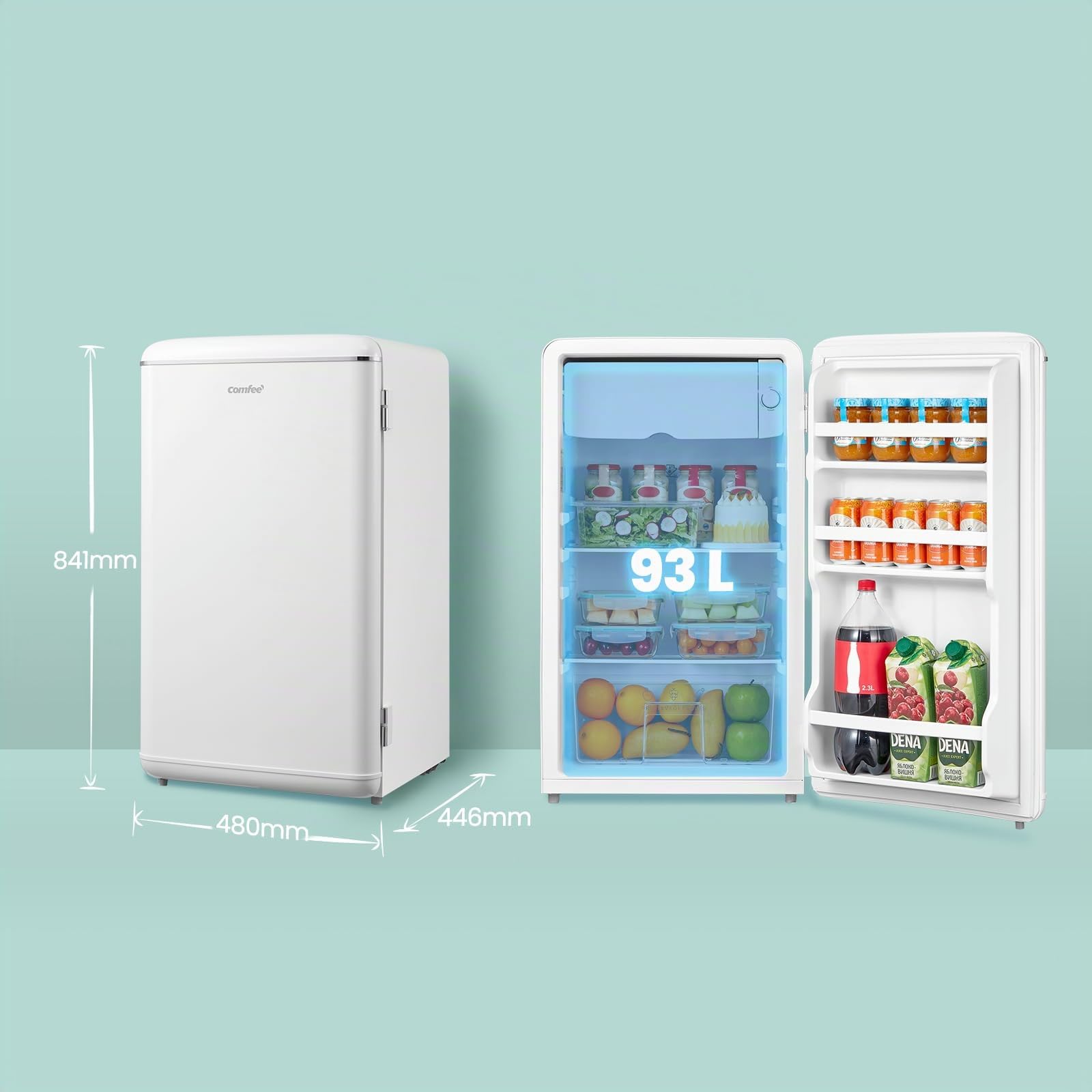 comfee-rcd93wh2eurt-e-mini-k-hlschrank-93-l-retro-eint-rer-wei image 5