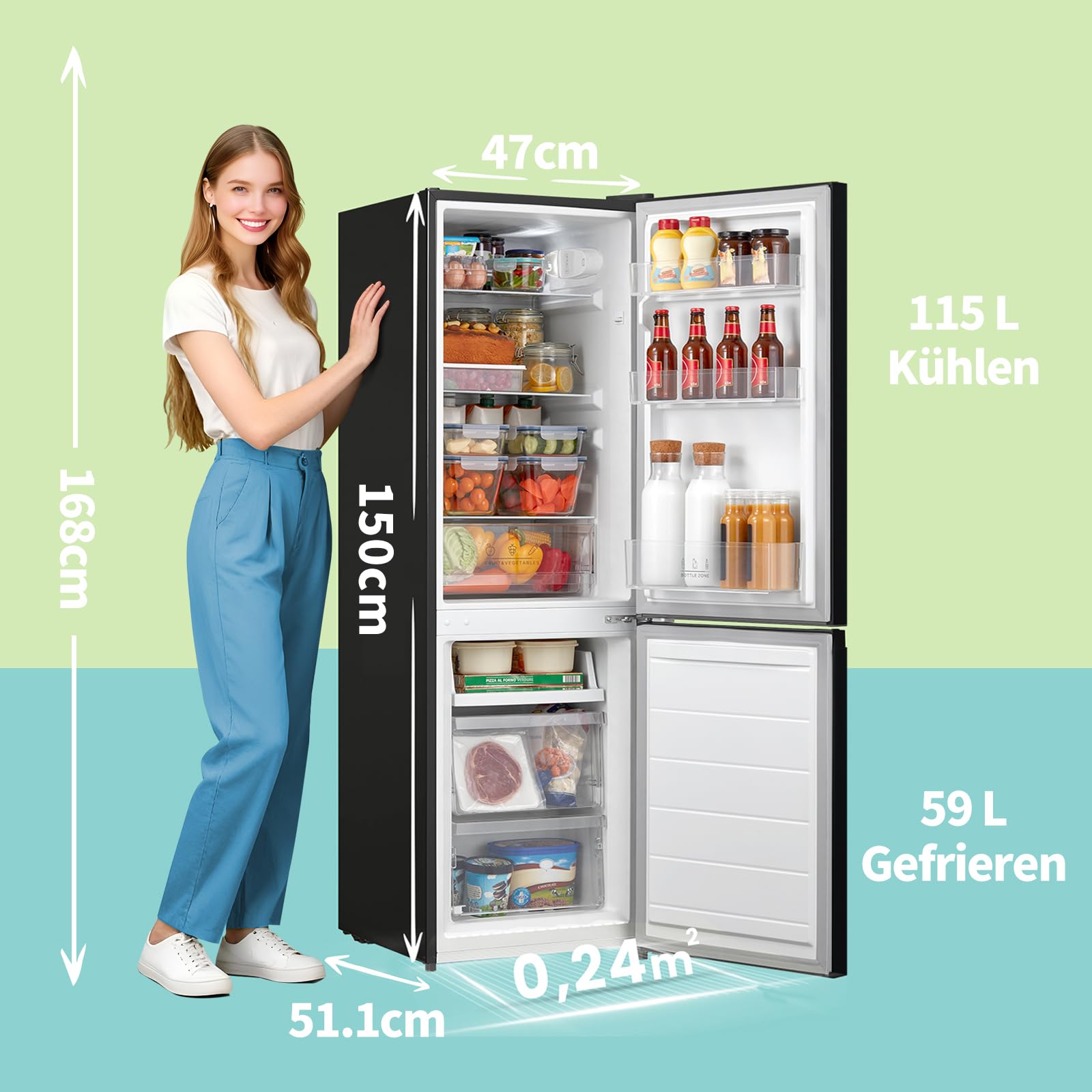 comfee-rcb-series-k-hl-gefrierkombination-174l-eek-d-38db image 8