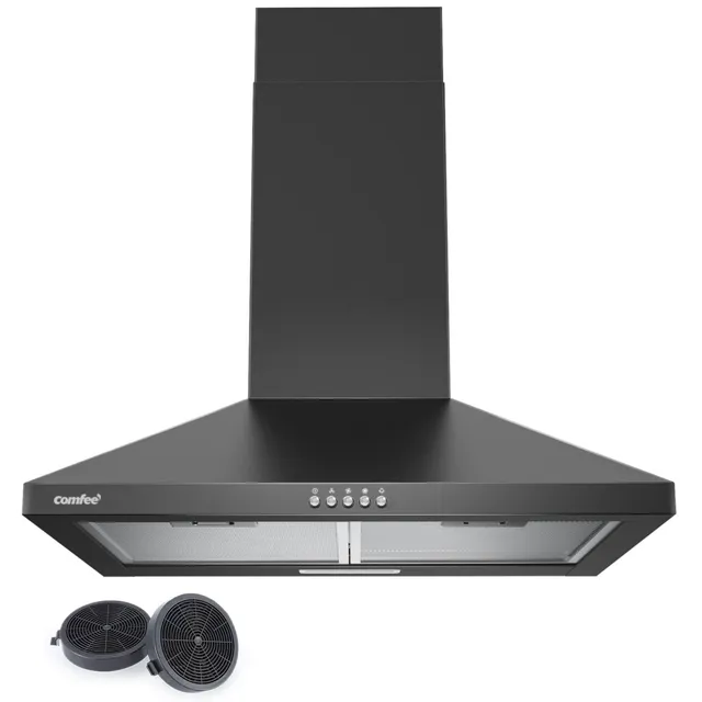 comfee-cht-3-6a17b-dunstabzugshaube-60-cm-schwarz-umluft-abluft-400-m-h image 1