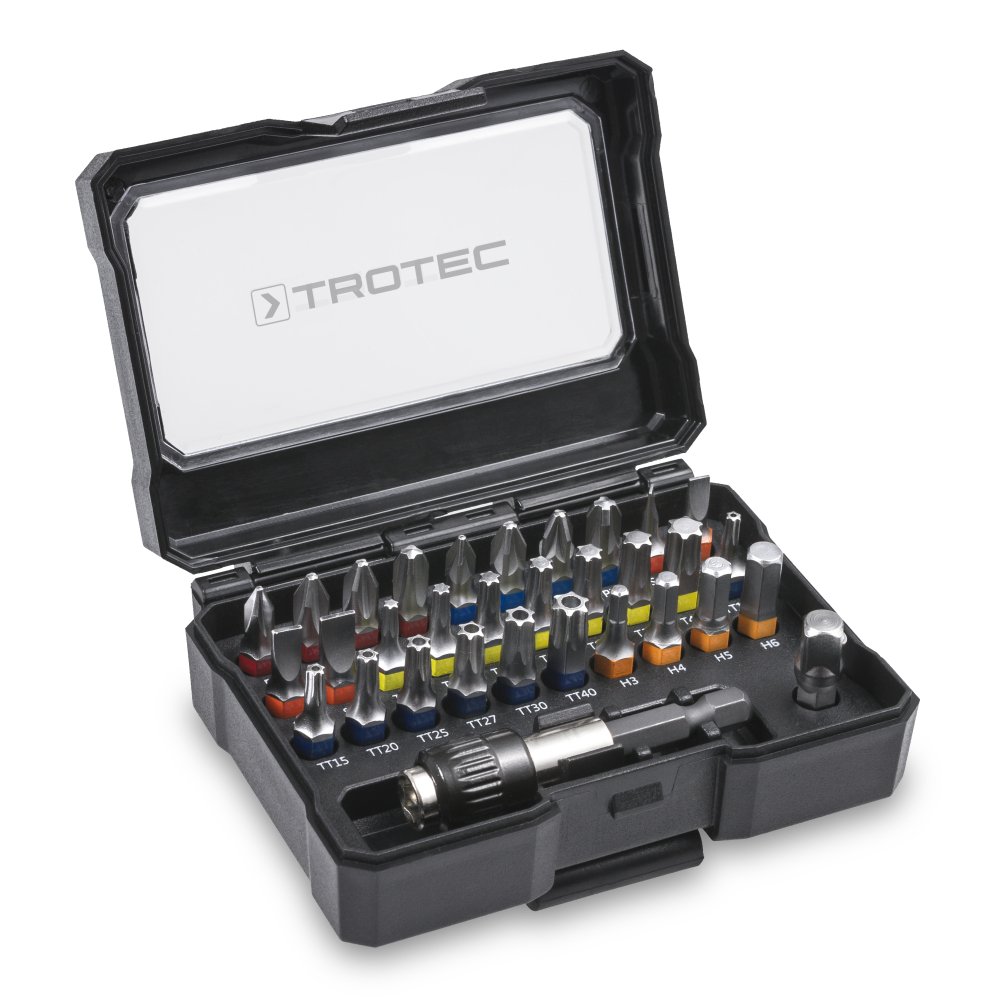 trotec-pscs-schrauber-bitsatz-32-teilig-mit-schnellwechsel-bithalter image 1