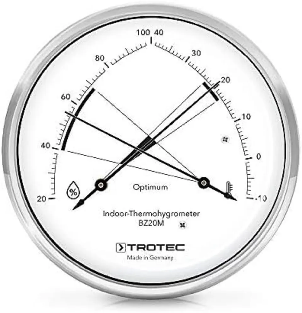 trotec-bz20m-thermohygrometer-analog-edelstahl-10-c-bis-40-c-20-bis-100-r-f image 1