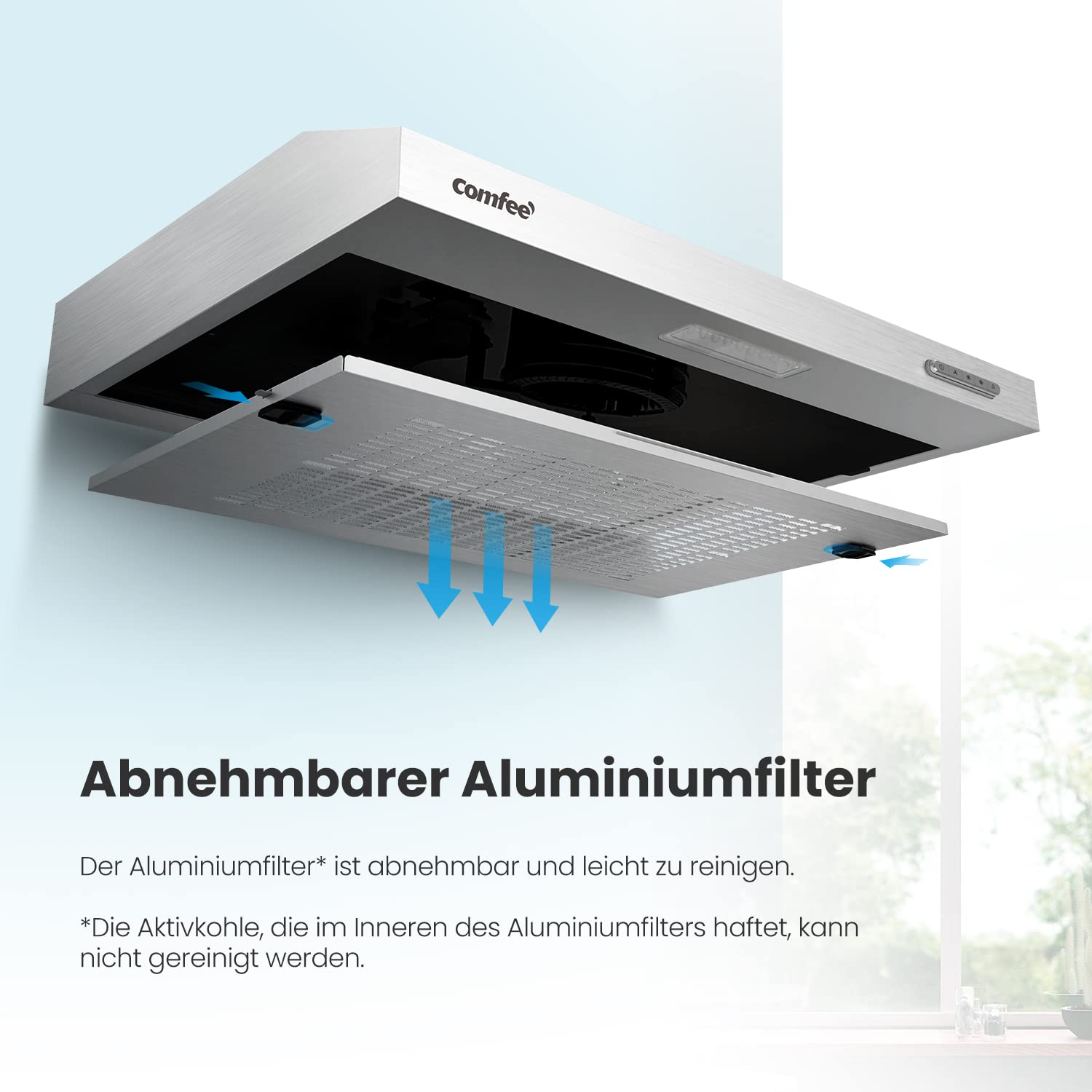 comfee-chu-3-6f17cs-60-cm-unterbau-dunstabzugshaube-edelstahl-180-m-h image 5
