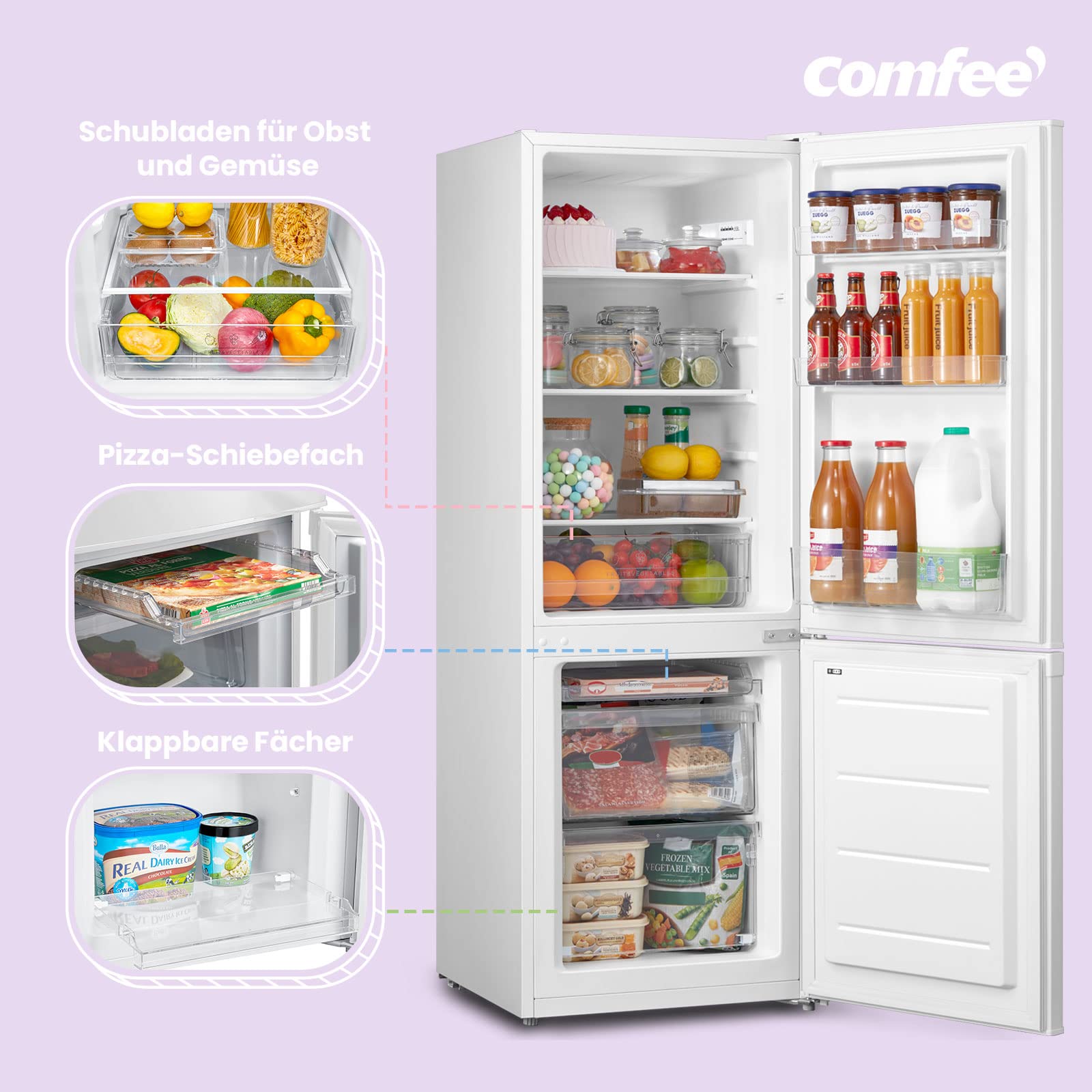 comfee-rcb170wh2-e-k-hl-gefrierkombination-170-l-141-8-x-50-x-54-cm-wei image 3