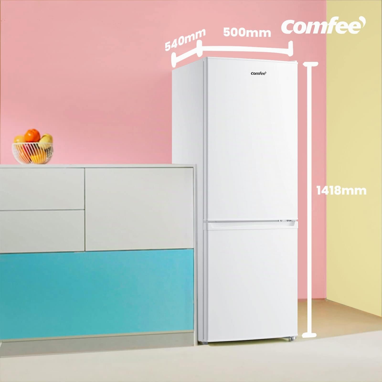 comfee-rcb170wh2-e-k-hl-gefrierkombination-170-l-141-8-x-50-x-54-cm-wei image 2