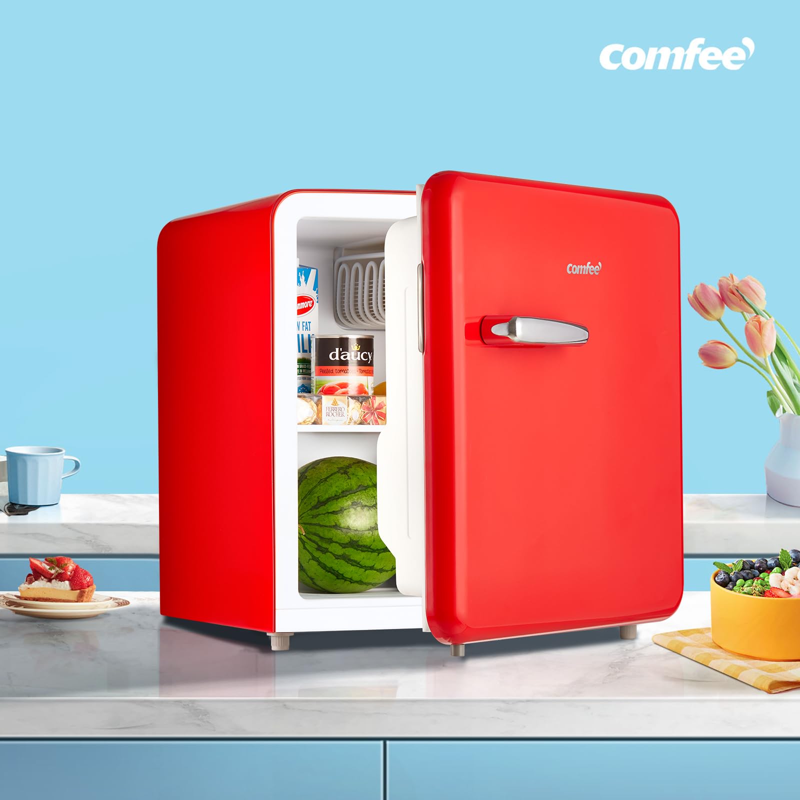 comfee-rcd50re2rt-e-mini-k-hlschrank-47l-retro-rot image 4