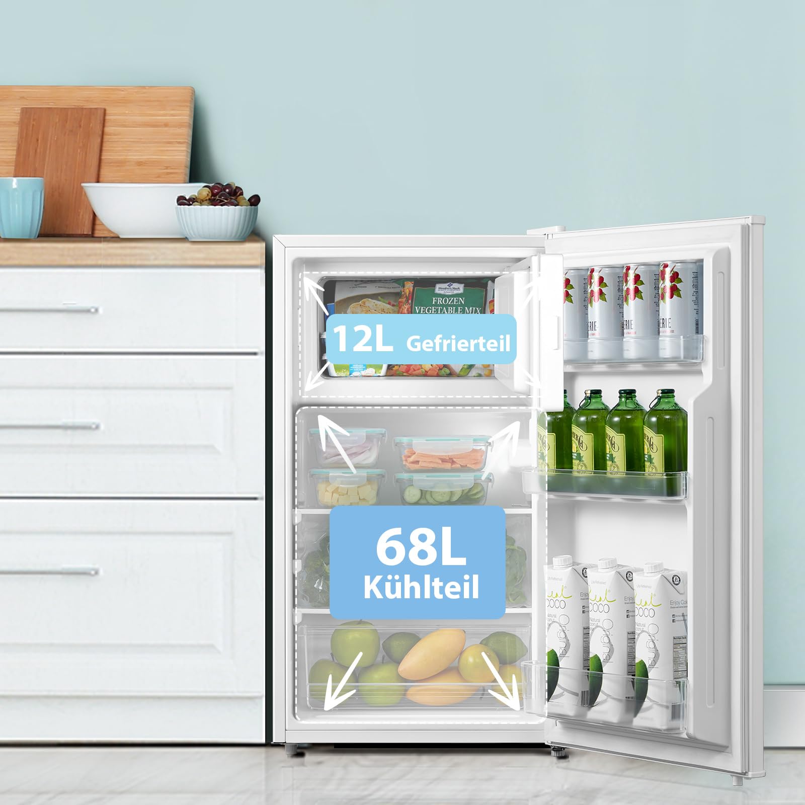comfee-rcd-series-k-hlschrank-mit-gefrierfach-80l-eek-d-39db-inverter-kompressor image 5