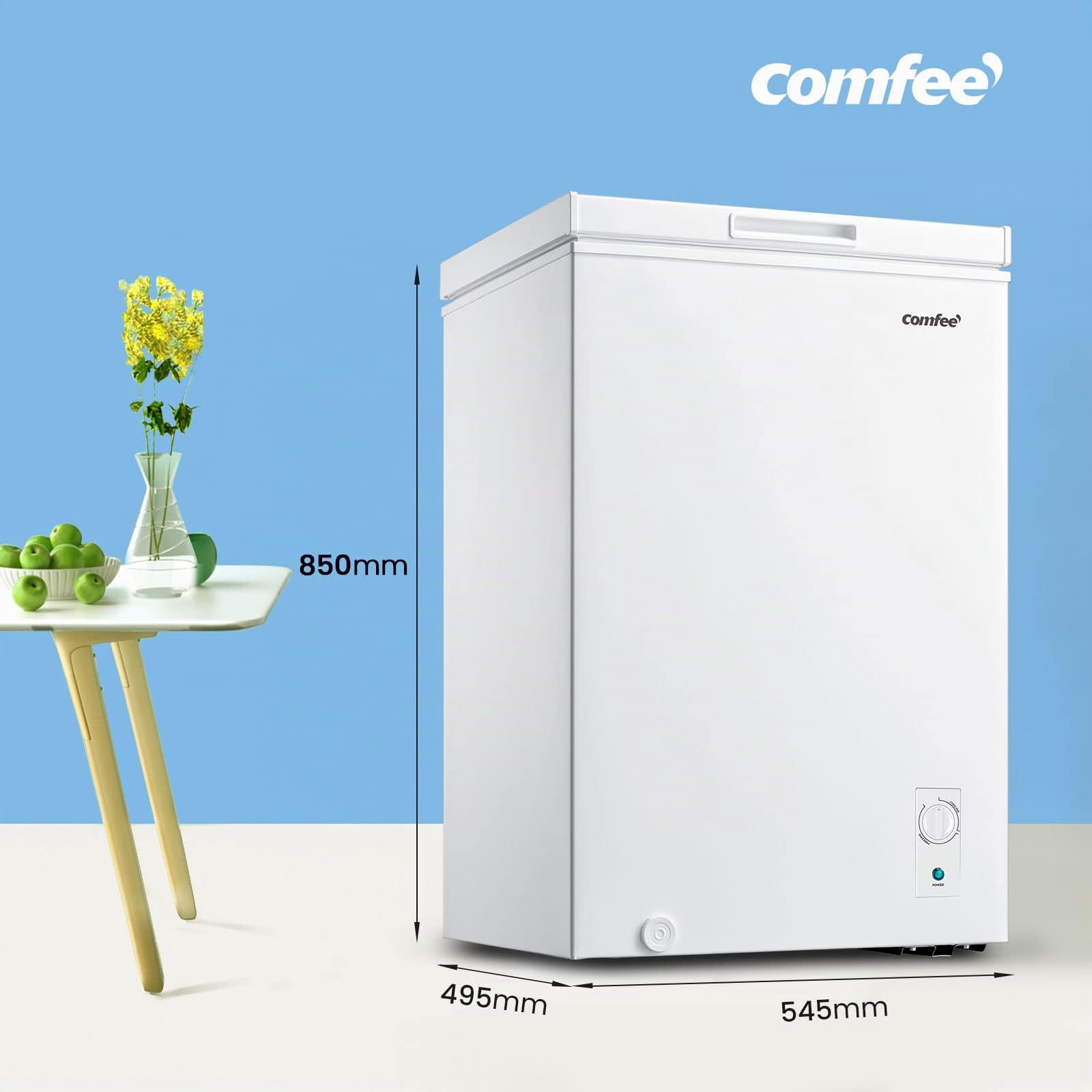 comfee-rcc100wh1-e-gefriertruhe-99l-wei image 2