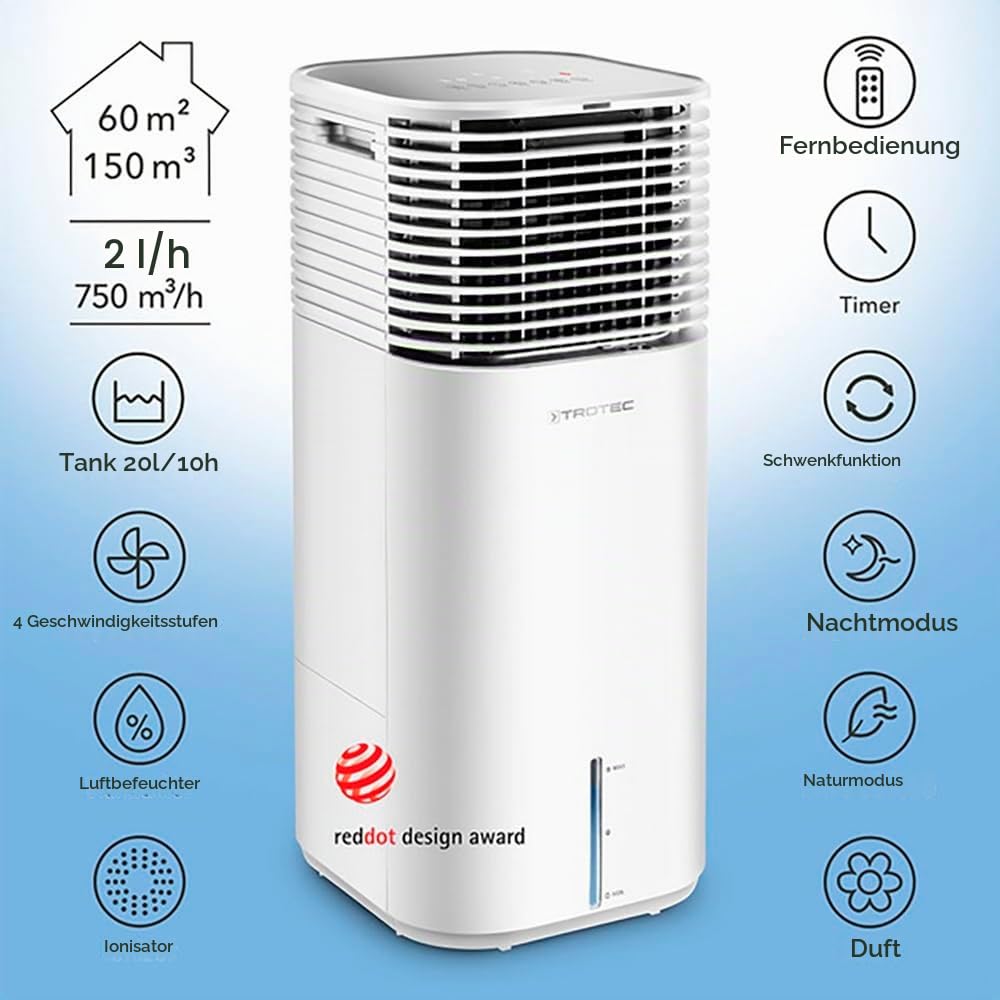 trotec-pae-49-aircooler-4-in-1-mobiler-luftk-hler-750-m-h-20l-tank-wei image 2