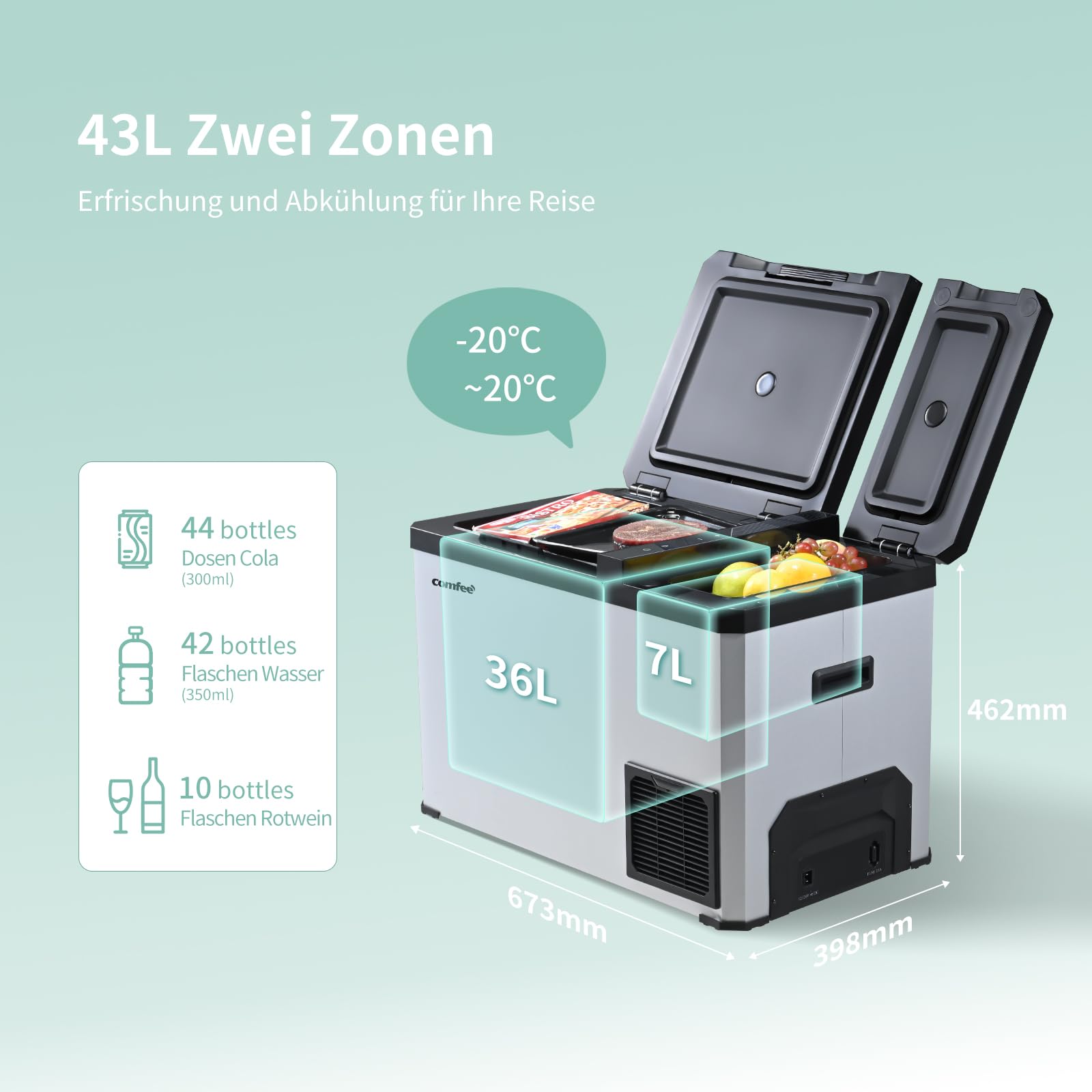 comfee-rcp43ds3-e-43l-kompressor-k-hlbox-dual-zone image 8