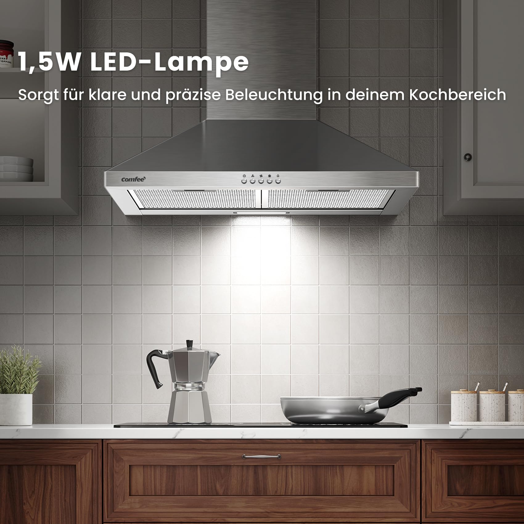 comfee-cht-3-6b-dunstabzugshaube-60-cm-wandhaube-silber-umluft-abluft-400-m-h image 6
