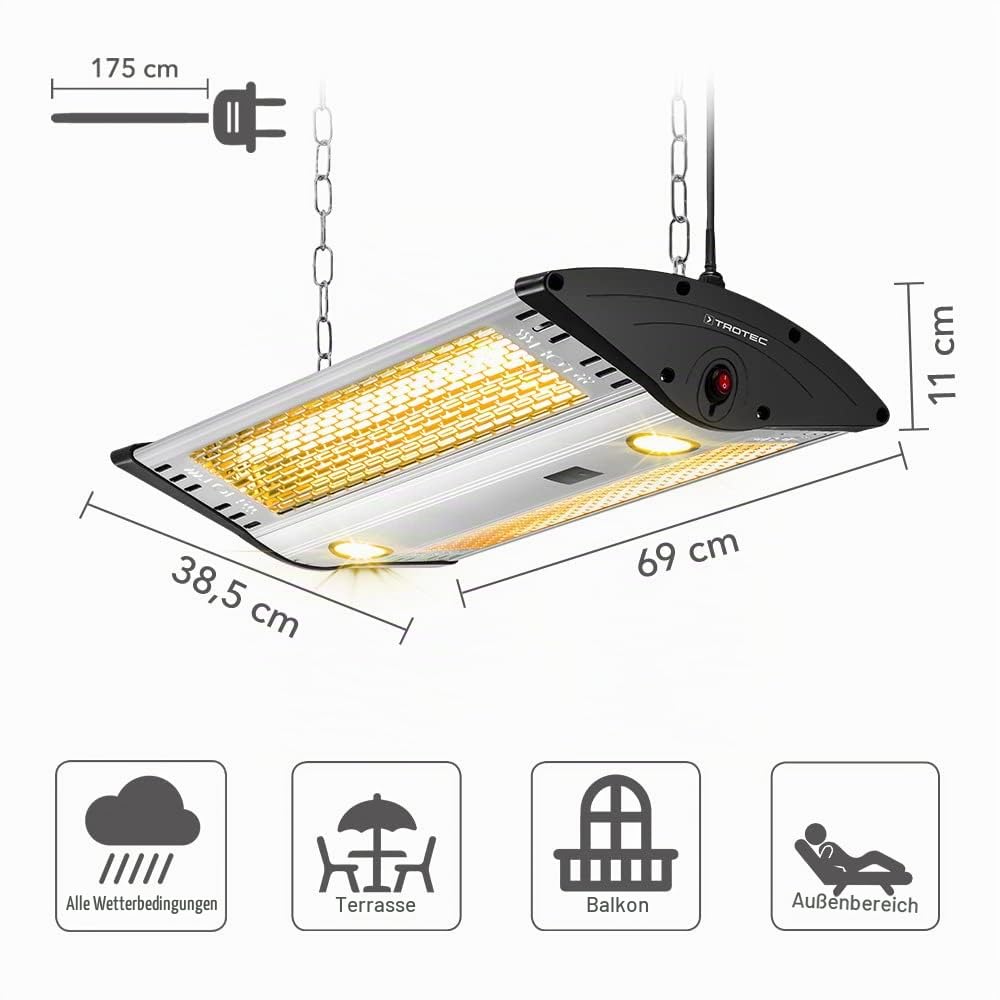 trotec-ir-2000-c-infrarot-deckenheizstrahler-2-000-w-mit-led-und-fernbedienung image 2
