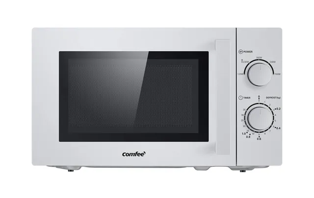comfee-cmsn-20-solo-mikrowelle-20l-700w-silber-mit-5-leistungsstufen-und-drehtel image 1