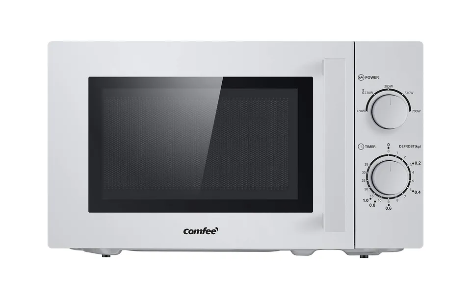 comfee-cmsn-20-solo-mikrowelle-20l-700w-silber-mit-5-leistungsstufen-und-drehtel image 1