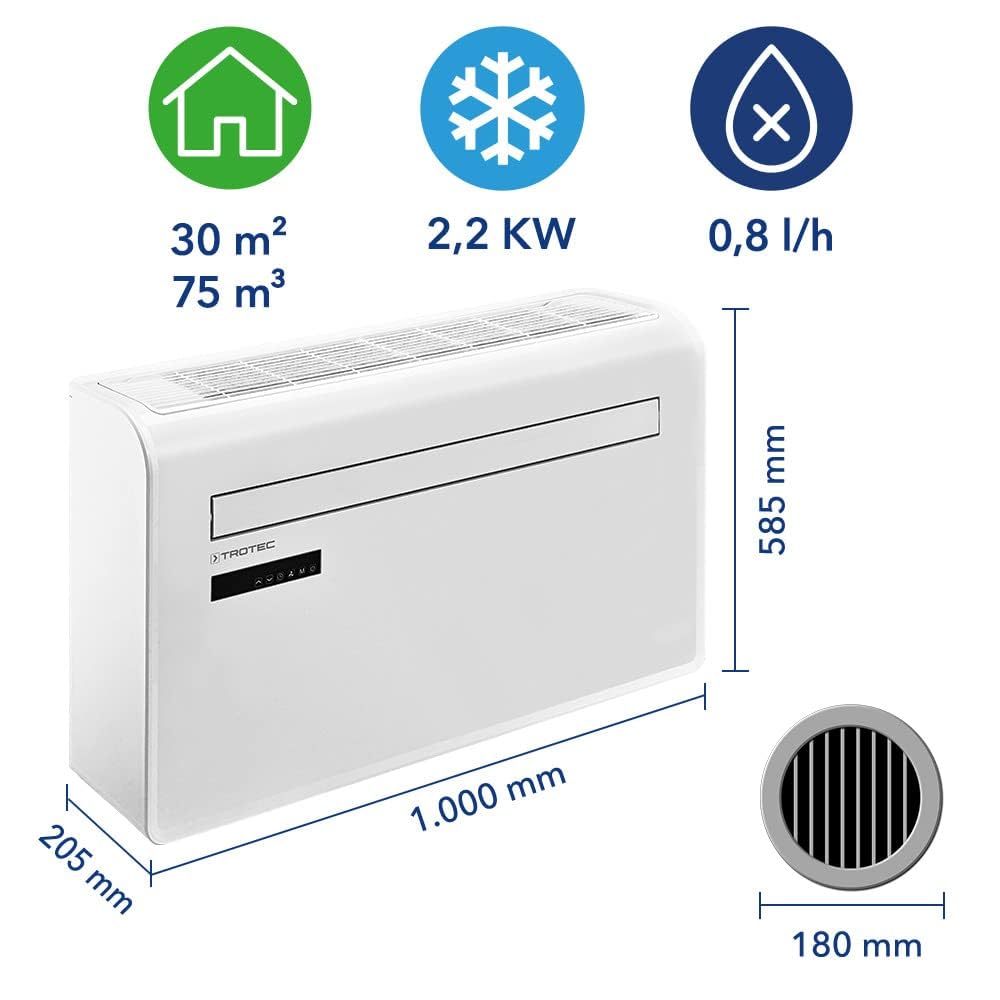 trotec-pac-w-2200-s-wandklimaanlage-3-in-1-30-m image 3