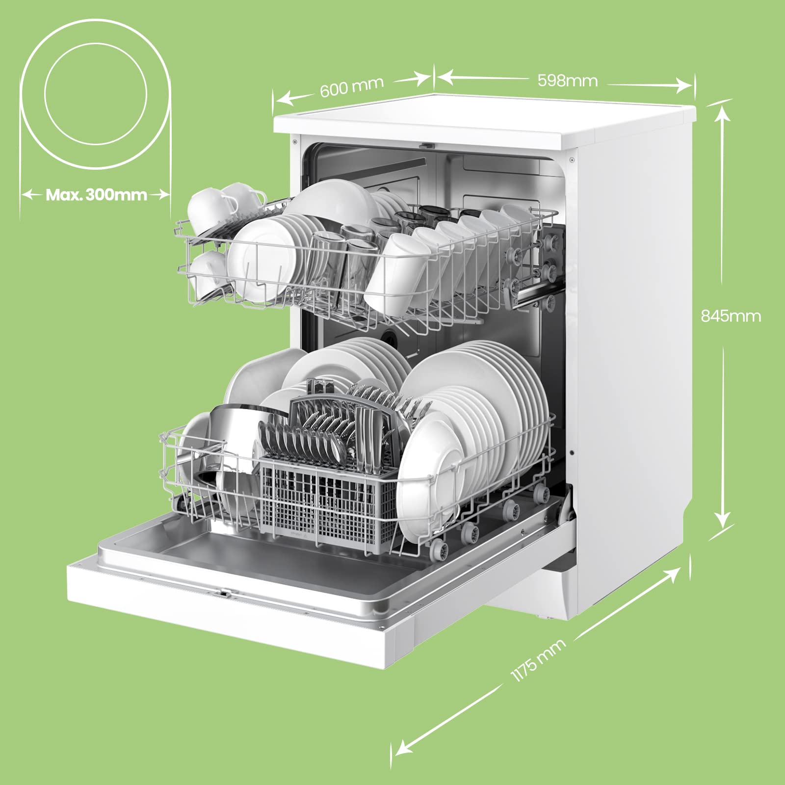comfee-csf-3n12ew-freistehender-geschirrsp-ler-12-ma-gedecke-wei image 2