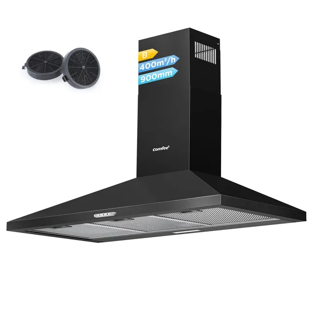 comfee-pyra17b-90-dunstabzugshaube-90-cm-edelstahl-320-m-h image 1
