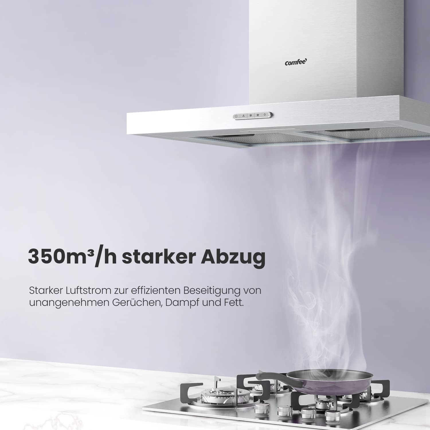 comfee-chw-3-6m17b-wand-dunstabzugshaube-60-cm-edelstahl-350-m-h image 2