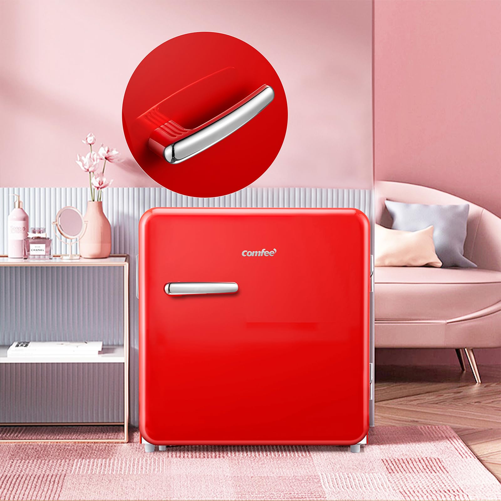 comfee-rcd50re2rt-e-mini-k-hlschrank-47l-retro-rot image 7