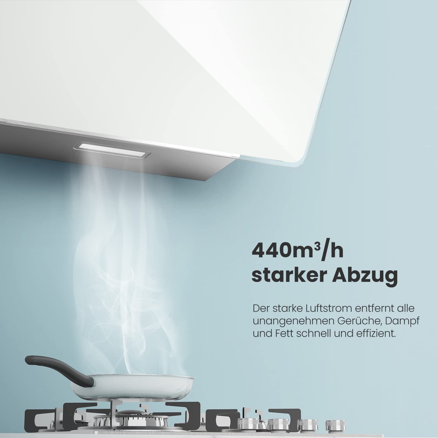 comfee-chk-3-6j64cw-dunstabzugshaube-60-cm-wei-440-m-h-glas-edelstahl-mit-touch- image 2