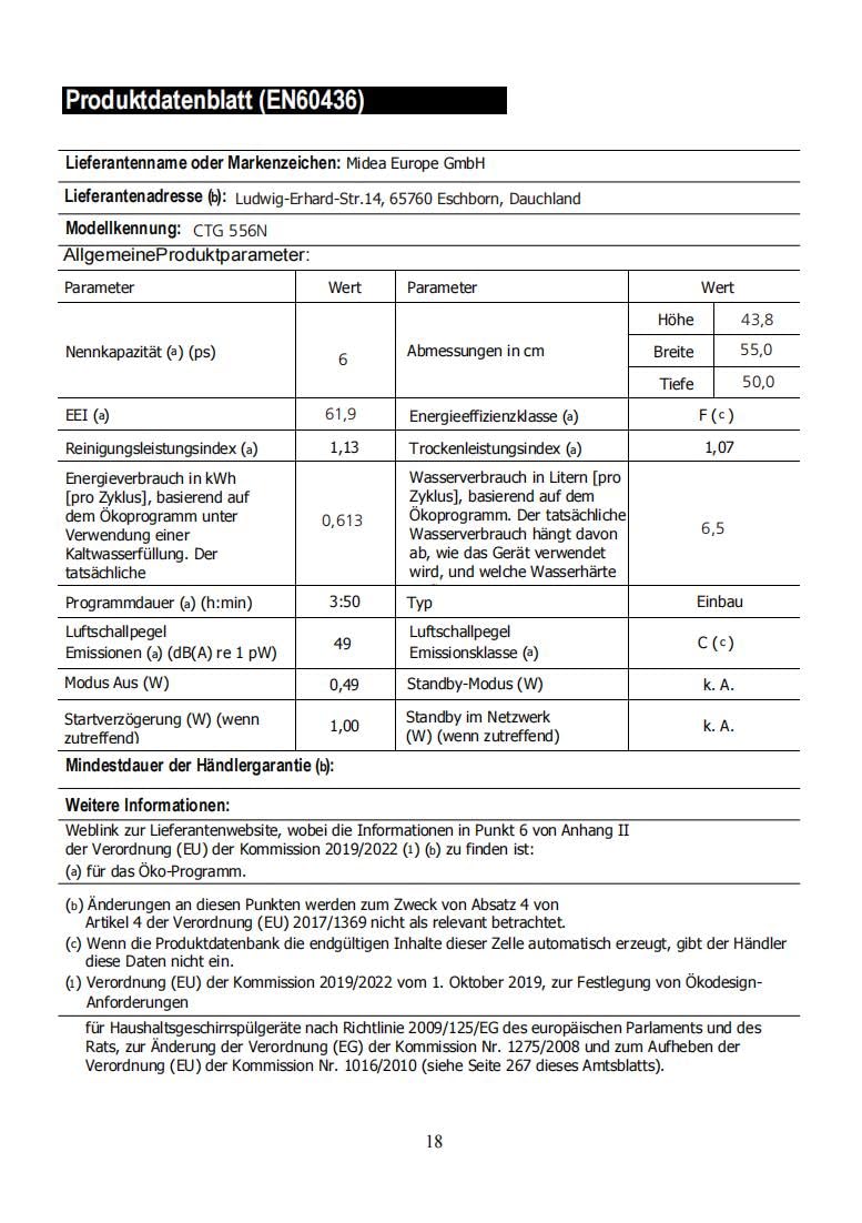 comfee-ctg-556n-tischgeschirrsp-ler-wei-6-ma-gedecke-6-programme-mit-startzeitvo image 7