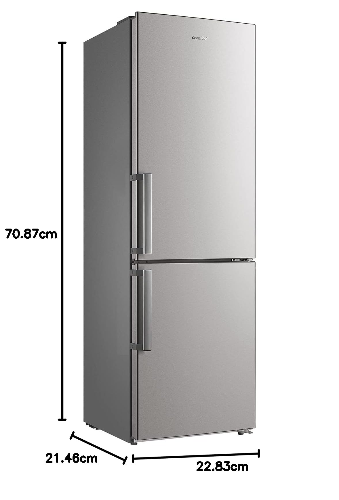comfee-rcb357ds2gh-k-hl-gefrierkombination-259l-silber-180-cm image 8