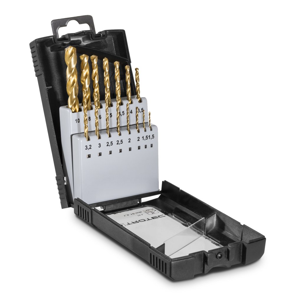 trotec-hss-metallbohrer-set-15-teilig-1-5-10-mm image 1