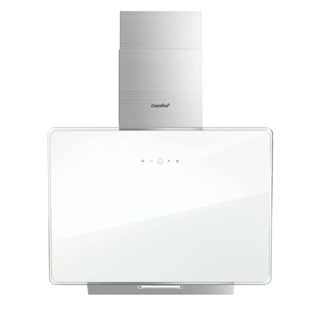 comfee-chk-3-6j64cw-dunstabzugshaube-60-cm-wei-440-m-h-glas-edelstahl-mit-touch- image 1