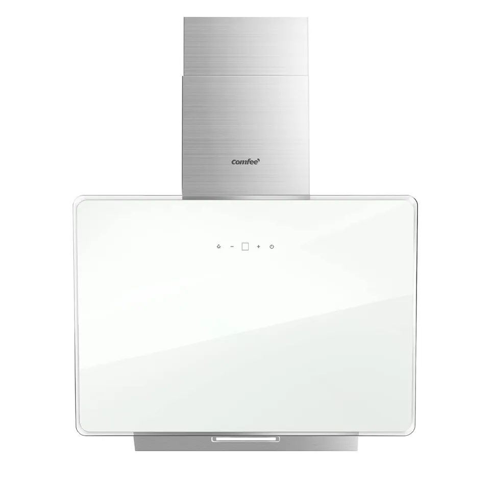 comfee-chk-3-6j64cw-dunstabzugshaube-60-cm-wei-440-m-h-glas-edelstahl-mit-touch- image 1