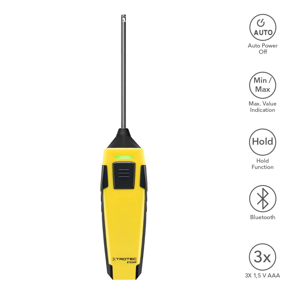 trotec-bt22wp-thermometer-mit-bluetooth-und-app-50-c-bis-150-c image 2