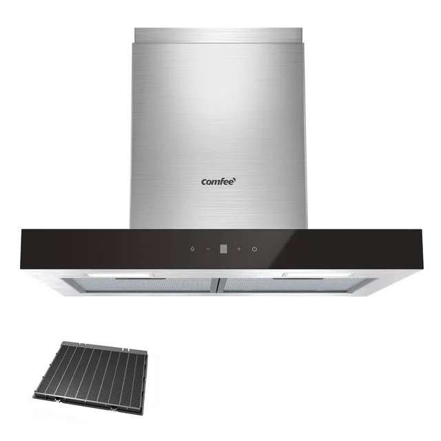 comfee-dunstabzugshaube-chw-7-6m77a2-60-cm-650-m-h-inox-schwarz image 1