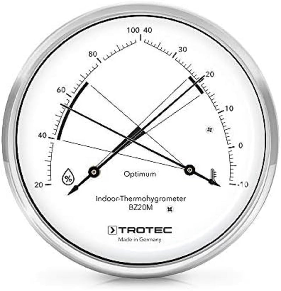 trotec-bz20m-thermohygrometer-analog-edelstahl-10-c-bis-40-c-20-bis-100-r-f image 1