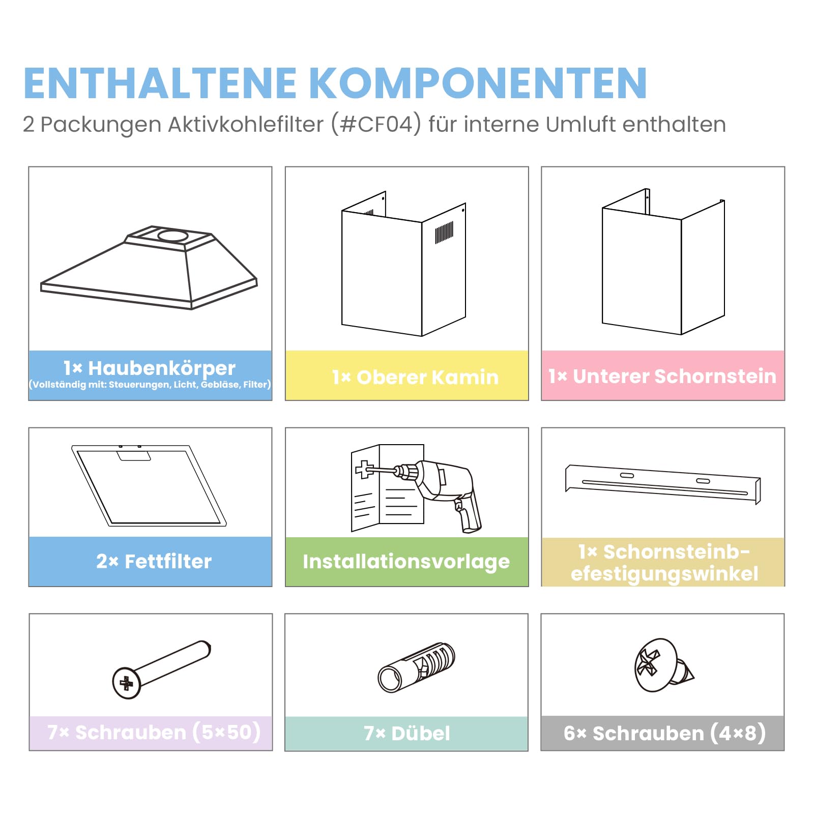 comfee-cht-3-6b-dunstabzugshaube-60-cm-wandhaube-silber-umluft-abluft-400-m-h image 8