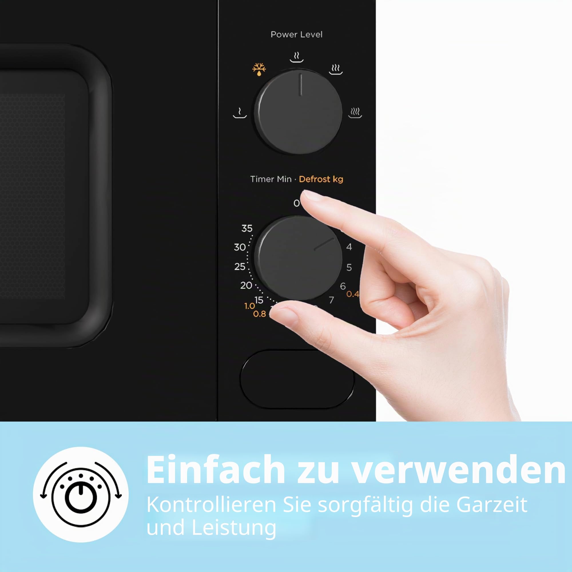 comfee-cm-m202cc-bk-mikrowelle-20-liter-700-w-schwarz image 4