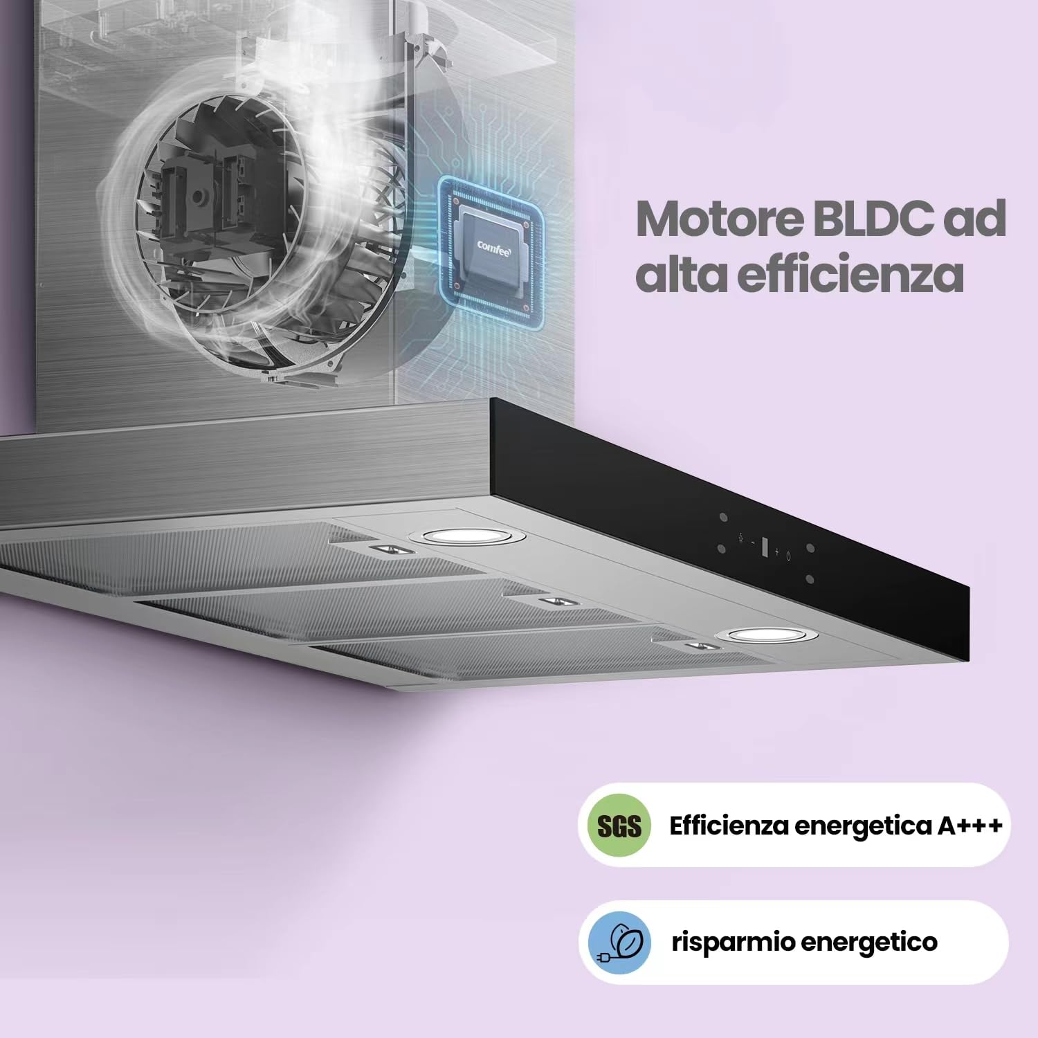 comfee-tshm77ss-90-dunstabzugshaube-90cm-edelstahl-650m-h-a-mit-gesture-control image 5