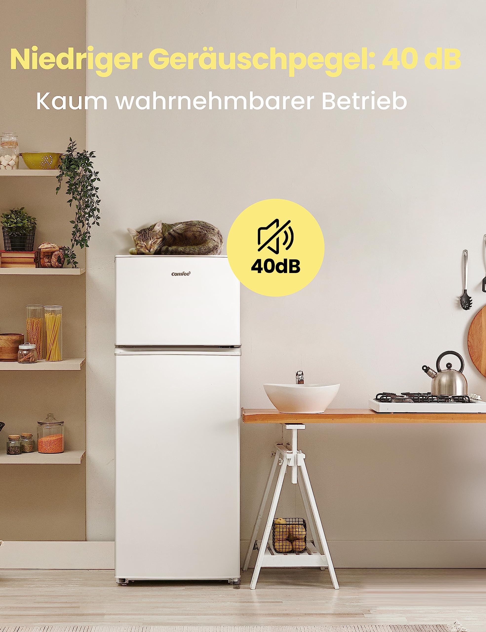 comfee-rct284wh2a-k-hl-gefrierkombination-204l-143-cm-wei image 5