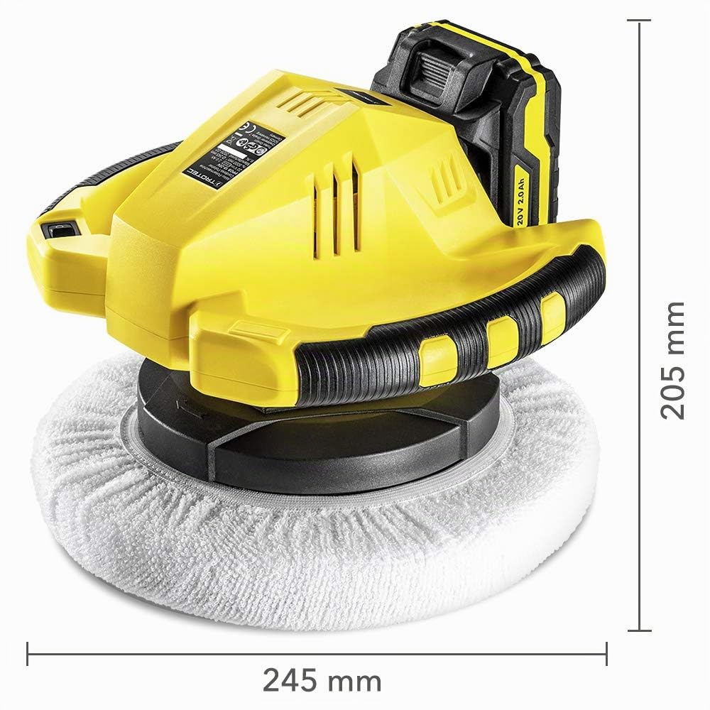 trotec-ppos-10-20v-akku-poliermaschine-65-watt-mit-20v-2ah-akku-245-mm image 3