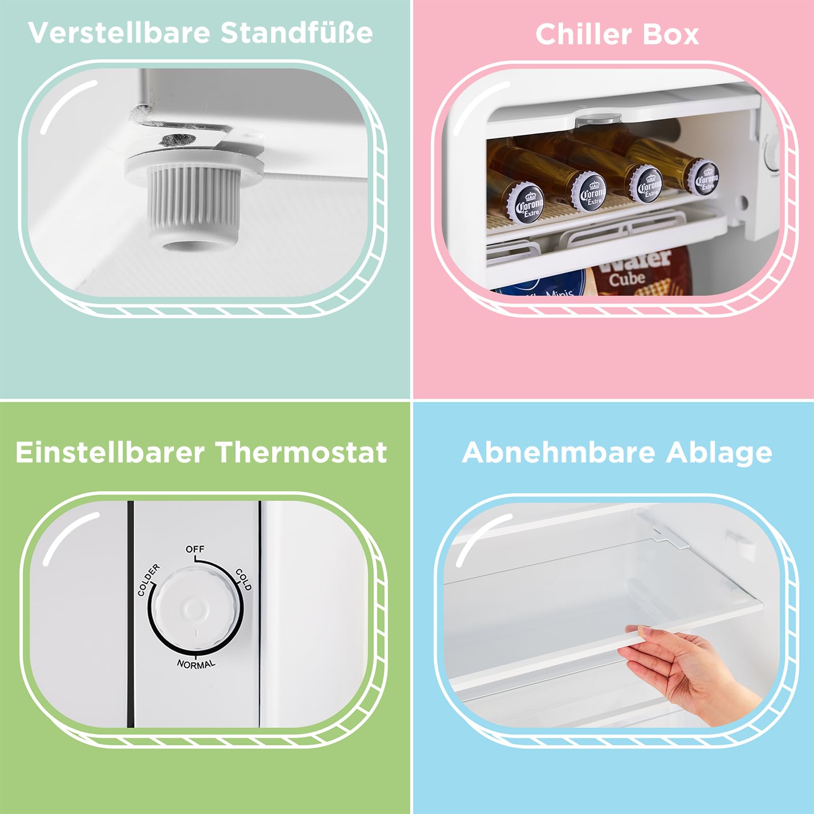 comfee-rcd93wh2eurt-e-mini-k-hlschrank-93-l-retro-eint-rer-wei image 6