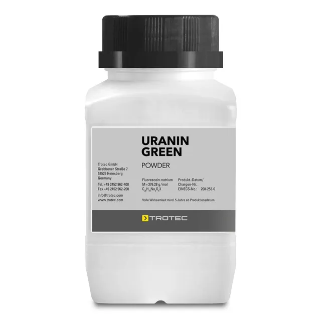 trotec-uranin-green-fluorescein-100-g-tracer-pulver-zur-leckageortung-und-wasser image 1