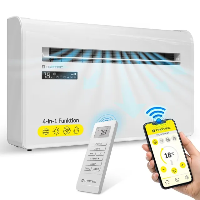 trotec-pac-w-2650-sh-wandklimaanlage-ohne-au-enger-t-2-6-kw-mit-inverter-und-wif image 1